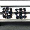 Botón cuadrado de metal con diseño de rosa, soldadura, accesorios de abrigo de diamantes, terciopelo de visón, botón, accesorios de ropa DIY