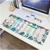 Popular no Tiktok super grande borda de bloqueio SD função excel atalho comum mouse pad de jogo tapete de mesa de escritório