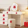Doble felicidad () pegatinas para bodas, flocadas, electrostáticas, adecuadas para salones de bodas, salas de estar y ventanas de vidrio; también adecuado para decoraciones de compromiso.