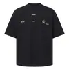 Nanxia Nuevo Estilo de Verano Retro Americano Sencillo Casual Manga Corta de Moda Camiseta con Letra Unisex Holgada