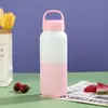 Nova caneca gigante de celebridade da Internet 40 onças grande capacidade lidar com copo de carro duplo canudo de água fria atacado