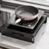 Prateleira de Armazenamento para Cozinha Tampa de Fogão a Gás de Aço Carbono Utensílios de Cozinha Suporte para Tampo de Fogão a Gás Fogão de Indução Prateleira de Bancada