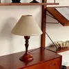 Lámpara de Mesa Retro de Madera Estilo Antiguo Lámpara de Ambiente Romántico Francés para Dormitorio Americano Lámpara de Noche China de Gama Alta Nueva Celebridad de Internet