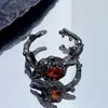Anillo de Halloween Transfronterizo Araña Cuervo Fantasma Calabaza Hueso Fantasma Anillo Personalizado Oscuro Nicho Punk para Mujeres