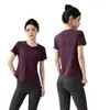 Camiseta Deportiva Transpirable de Secado Rápido Adelgazante para Mujer con Malla Trasera para Yoga, Running, Entrenamiento, Pilates, Fitness Nuevo