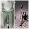 Pijama sexy para mujer estilo deseo puro encaje ropa interior seda de hielo emocional alto sentido tirantes camisón 2023 nueva ropa para el hogar