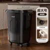 Cubo de basura para el hogar, contenedor de almacenamiento móvil de gran capacidad con ruedas para sala de estar, baño y inodoro, cesta de basura engrosada