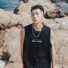 Verano moderno cuello redondo algodón chaleco para hombre camiseta sin mangas japonesa Harajuku casual holgada deportiva chaleco camiseta interior