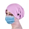 Gorra con Botón Gorra Anti-Inclinación para Oreja Gorra de Algodón para Usar Mascarilla Amazon Gorra de Doble Capa Diadema Gorra Deportiva