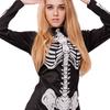 Halloween Nuevo Vestido de Esqueleto de Calavera para Mujer cosplay Sexy Vestido Corto Disfraz de Fiesta