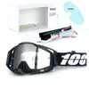 Set de Casco de Motocicleta Clásico en Stock, Gafas Todoterreno, Gafas de Exterior a Prueba de Viento, Gafas de Esquí UV, Gafas de Montar