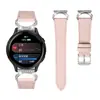 Adecuado para Garmin Venu2 Plus Correa de Cuero con Punta de Cuerno Reloj Inteligente con Correa de Reloj de Cuero Universal de 20 mm