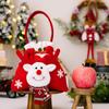 Haobei novos suprimentos de decoração de Natal Saco de maçã bolsa de mão de Natal de desenho animado criativa bolsa de presente de boneco de neve para idosos