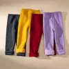 Calças Leggings de Lã Forradas para Meninas de Inverno Calças Casuais Espessas Infantis Calças para Bebê Menina para Uso ao Ar Livre Venda por Atacado