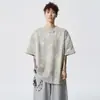Nueva Camiseta de Manga Corta de Marca de Moda para Hombre Verano 2026, Camiseta Suelta Oversize de Media Manga para Pareja Estudiante, Camiseta de Alta Gama