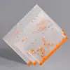 Bolsa de Hojas Sueltas Transparente con Cremallera y Agujeros de Lentejuelas A4A5A6 Bolsa para Documentos Impermeable Esmerilada Ecológica Bolsa para Documentos con Separadores