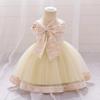 Europeu e Americano Comércio Exterior novo sling crianças vestido de princesa cross-border bow baby birthday girl vestido de noiva