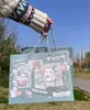 Lindo Bolso de Mano de Tamaño Pequeño Bolsa de Regalo Bolsa de Papel Grande Exquisita Estilo Ins Temporada de Graduación Embalaje para Regalo de Cumpleaños Compañero