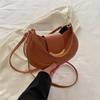 2024 nova bolsa feminina cor sólida moda casual bolsa mensageiro bolsa de design de nicho bolsa feminina simples ombro bolsa nas axilas moda
