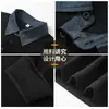 Moletom Pesado Gola Polo Estilo Americano Novo da Primavera para Homens, Tamanho Grande, Corte Solto, Blusa de Manga Longa Color Block 8XL