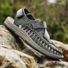 Zapatos de playa de verano, nuevos zapatos casuales para hombre, transpirables, de talla grande, zapatos huecos, sandalias ligeras de moda para hombre, para exteriores