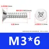 Tornillos Autorroscantes de Acero Inoxidable 304 de Cabeza Avellanada en Cruz Tornillos Autorroscantes de Cabeza Plana Kb Tornillos Autorroscantes de Cola Plana M2M3M4M5