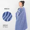 Conjunto de toalha de banho, toalha e touca de secar cabelo em fleece coral da moda, conjunto de duas ou três peças, espesso e sem fiapos, mais absorvente que o algodão para estudantes