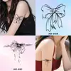 Pegatinas de Tatuaje Herbales de Flor de Mariposa para Mujeres Impermeables de Larga Duración de Alta Gama de Alto Valor Florales para Brazo Clavícula Cintura Jugo