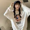 Estilo Americano Retro Forro Polar Sudadera Mujer Otoño e Invierno Nuevo Estilo Diseño Niño Pequeño Nicho Estilo Coreano Holgado Ropa de Calle