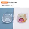 Molde de silicone redondo quadrado chaveiro epóxi molde de amor urso pata 34 areia movediça areia movediça garrafa dos desejos
