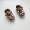 Zapatos Birkenstock para Bebé Transfronterizos 6-18 Meses Estilo Coreano Lindos Zapatos de Dibujos Animados con Velcro Suela Suave y Superficie Suave Antideslizantes Zapatos para Niños Pequeños