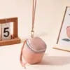 Bolso de Cubo Nuevo Mini Simple con Textura de Piel Suave, Asa para Auriculares, Lápiz Labial, Portatarjetas para Guardar Monedas, Billetera Compacta para Monedas