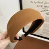 Faixa de cabelo de aba larga de algodão espacial de alta qualidade, estilo coreano retrô, simples, elegante, para celebridades da Internet, faixa de cabeça para lavar o rosto, acessórios para cabelo de saída