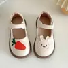 Zapatos para niña 2026 otoño nuevo estilo velcro antideslizantes dibujos animados zapatos para gatear para niñas zapatos de princesa para preescolar