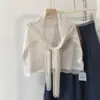 Chal exterior de punto con mezcla de lino, versión extragrande para primavera y otoño, adecuado para ir al trabajo, bufanda protectora para el cuello, color liso simple, calentador de cuello de alta gama