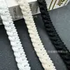 Renda de fio de algodão trançado de corda simples de 1,7 cm Renda para bainha de saia DIY Acessórios de vestuário Renda Decoração de cortina de casa aux