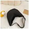 2026 Nova Moda Coreana Bolsa de Bolinho Estilo Preguiçoso Casual para Mulheres Bolsa de Ombro Único Transversal Tote Bag