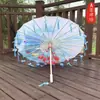 Guarda-chuva de Papel de Óleo Pétala Borla Clássico Meninas Dança Desempenho Adereços Dinastia Han Guarda-chuva de Fotografia Decoração Cheongsam Guarda-chuva Infantil