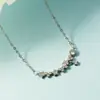 Collar de Flor de Circonita Ultra Brillante para Mujer, Estilo de Lujo Ligero de Nicho Exquisito para Otoño e Invierno, Cadena para Clavícula de Accesorio de Alta Gama