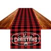 Novo Caminho de Mesa de Natal Transfronteiriço Papai Noel Rena Boneco de Neve Estampa de Linho Sala de Estar Mesa de Centro Mesa de Jantar Decoração