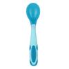 Dorado Set de Cuchara y Tenedor de Entrenamiento para Bebé con Cuchara Torcida para Codo, Cuchara Sensible a la Temperatura Flexible, Cuchara de Entrenamiento 6241