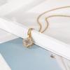 Collar de Espina de Pescado y Trébol de Cuatro Hojas, Versátil, Nuevo, de Nicho, con Microincrustaciones, de Moda y Único, para Mujer, Tendencia de Estilo Minimalista, Celebridad de Internet