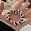 Moda simples faixa de cabelo corda de cabelo fêmea outono e inverno lã amarrar cabelo elástico elástico Coreia do Sul alto elástico durável cocar corda de cabelo
