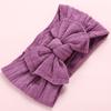 Faixa de Cabelo para Bebê Jacquard de Cor Sólida Retrô Transfronteiriça Nylon Laço Tecido Comércio Exterior Faixa de Cabelo Infantil Atacado