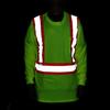 Ropa reflectante multifuncional de noche transfronteriza protección de seguridad camiseta reflectante de manga larga resaltada cuello redondo tira reflectante camiseta al por mayor