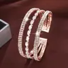 Pulsera de Perla Artificial de Imitación con Circonita Microincrustada de Nuevo Estilo Simple Europeo y Americano de Amazon Transfronterizo, Joyería de Lujo Ligero de Alta Gama
