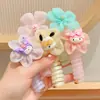 Lazos para el cabello en espiral para niños, línea telefónica, dibujos animados Sanrio, no dañan el cabello, cuerda elástica, diadema para coleta alta para niñas