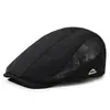 Gorra de Malla Transpirable de Verano Transfronteriza para Hombre con Visera, Gorra de Béisbol con Protección Solar, Sombrero Versátil y Moderno para Exteriores y Uso Casual