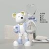 Yifang casa urso violento criativo decoração de mesa 60 minutos ampulheta temporizador armário de TV decoração do quarto das crianças