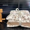 Juego de Cuatro Piezas de Gasa de Doble Capa de Algodón Puro de Gama Alta Funda Nórdica para Estudiante Juego de Tres Piezas de Verano para Dormitorio Infantil Funda Nórdica